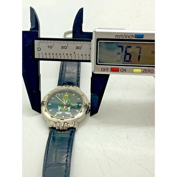Marvin The Martian Armitron Watch Looney Tunes Warner Bros 1994 2200/140 Black - Picture 5 of 7